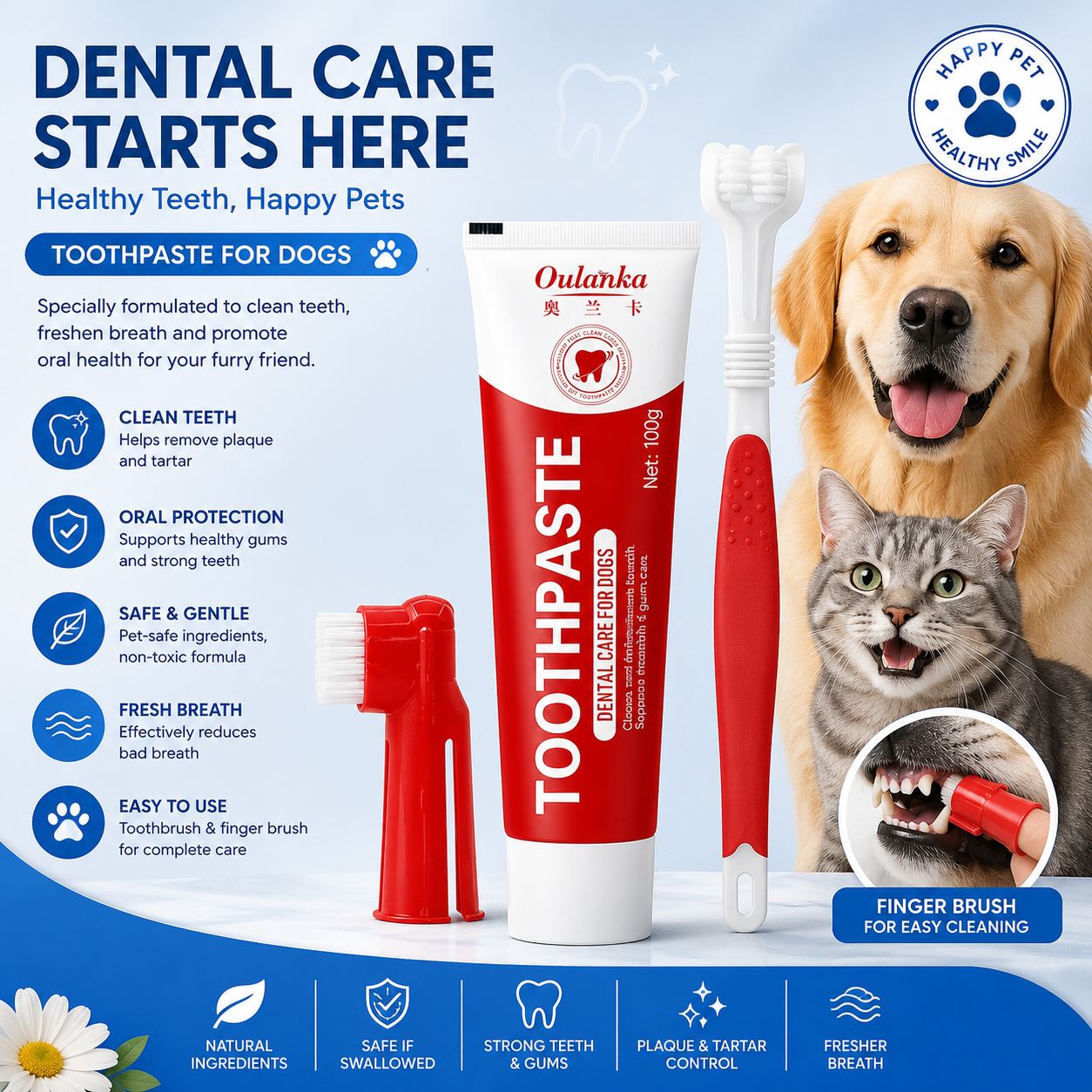 Pet Toothbrush Set