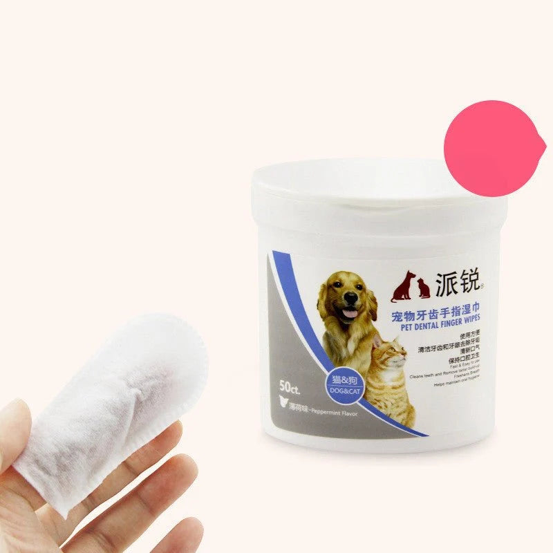 Oral And Dental Cleaning Wipes For Pets
